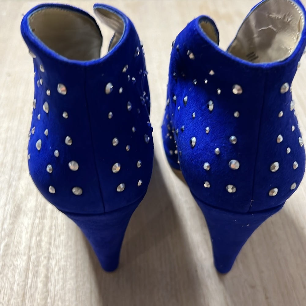 INC Blue Studded Open Toe Heel Shoe Women’s Size 10 - Picture 4 of 9